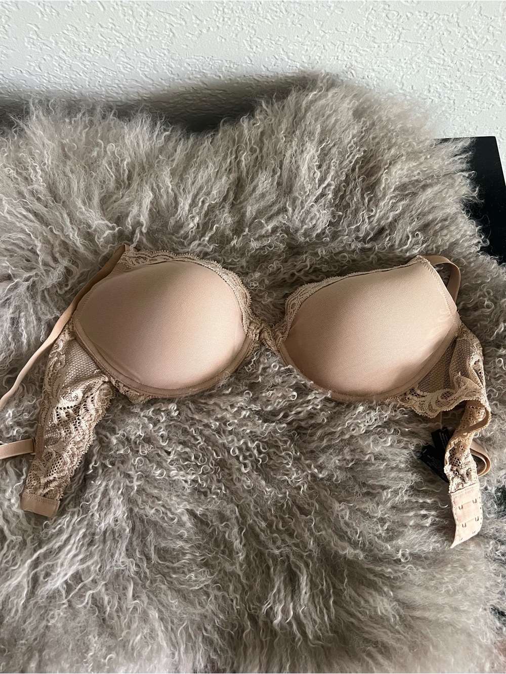 Natori Nude Lace-Trim Push-Up Bra